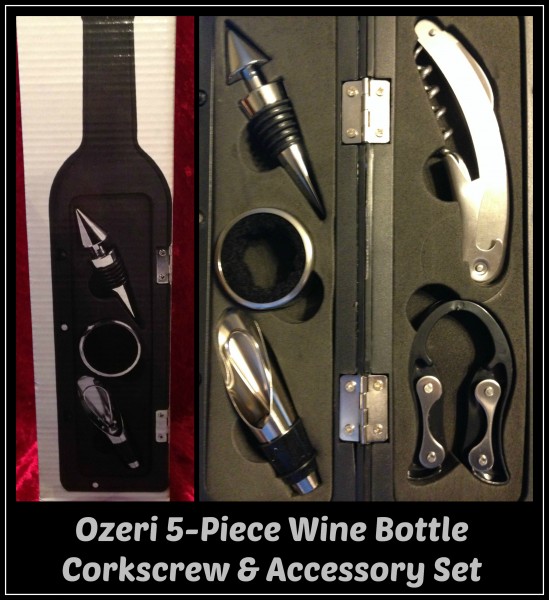 Ozeri 5-Piece Wine Bottle Corkscrew & Accessory Set