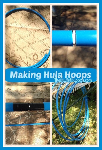 making hula hoops