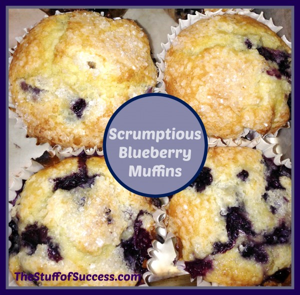 scrumptious blueberry muffins