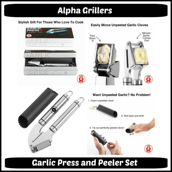 garlic press and peeler