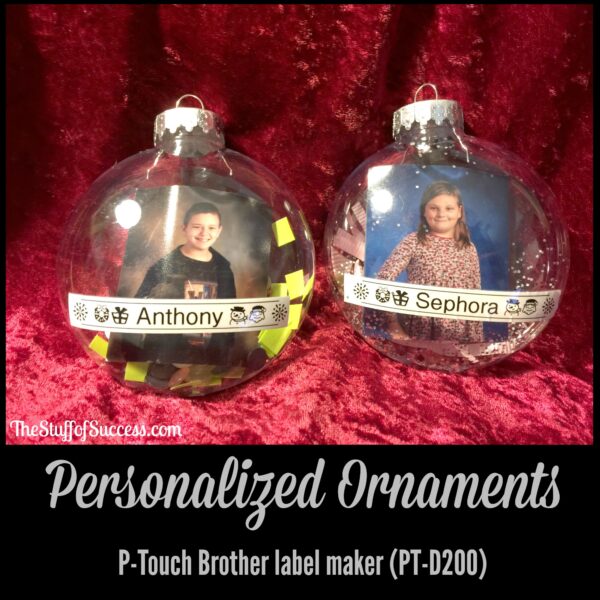 Personalized Ornaments P-Touch Brother label maker PTD200