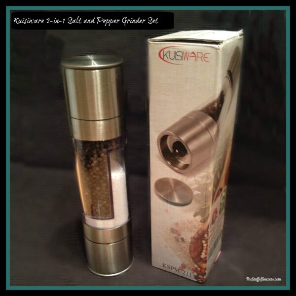 kuisiware 2-in-1 salt and pepper grinder set