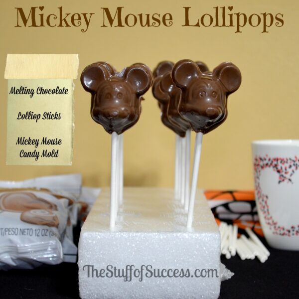 Mickey Mouse Lollipops Easy Party Treat