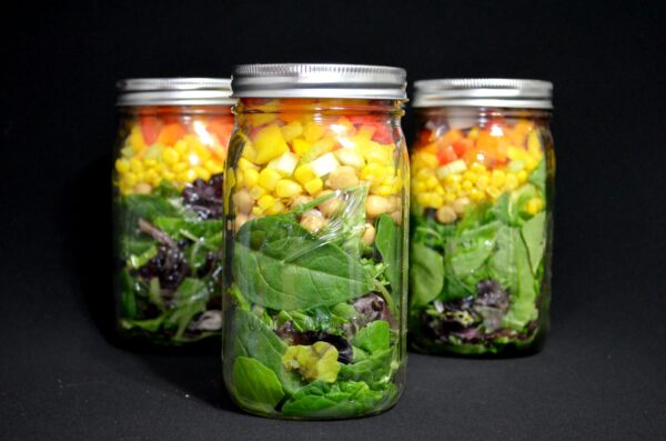 Salad In A Jar Beautiful Colors