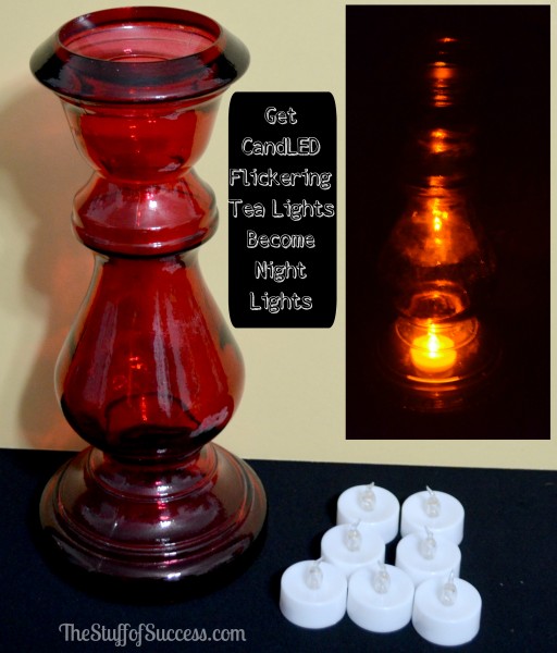 Get CandLED Flickering Tea Lights Become Night Lights