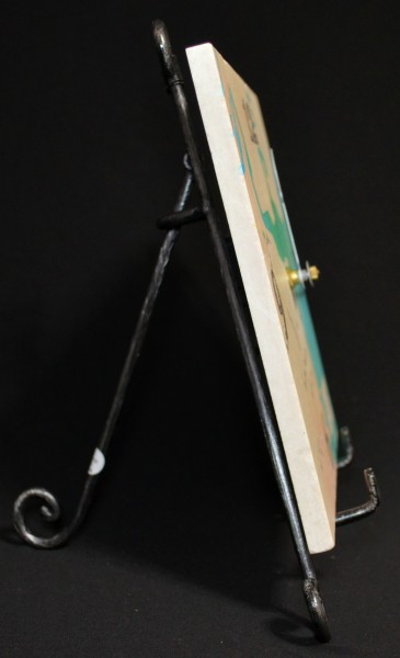 Map Is Art Marble Clock Side