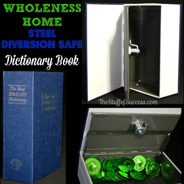 WHOLENESS HOME Steel Dictionary Book Diversion Safe