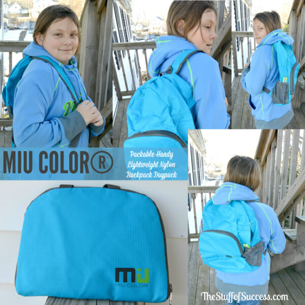 MIU COLOR® Packable Handy Lightweight Nylon Backpack Daypack