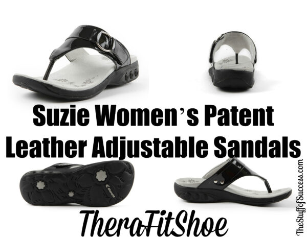 Suzie Women’s Patent Leather Adjustable Sandals