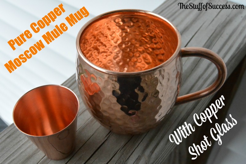 Pure Copper Moscow Mule Mug with Copper Shot Glass