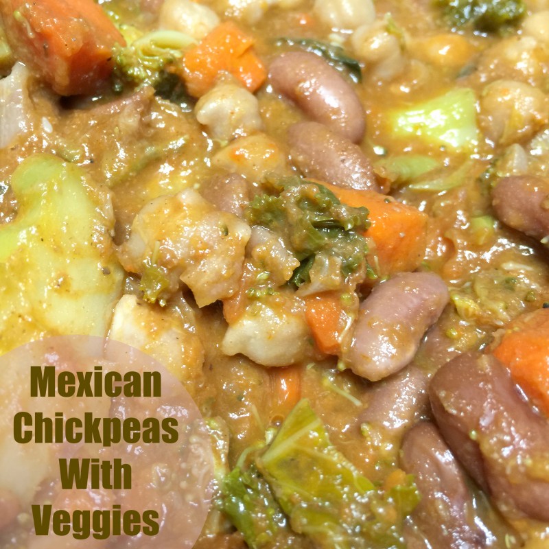 Mexican Chickpeas With Veggies
