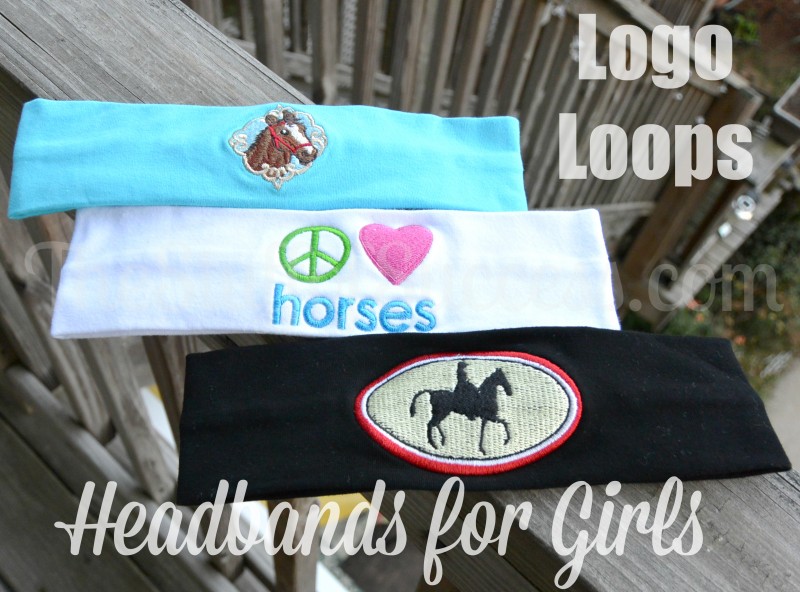 logo loops headbands for girls