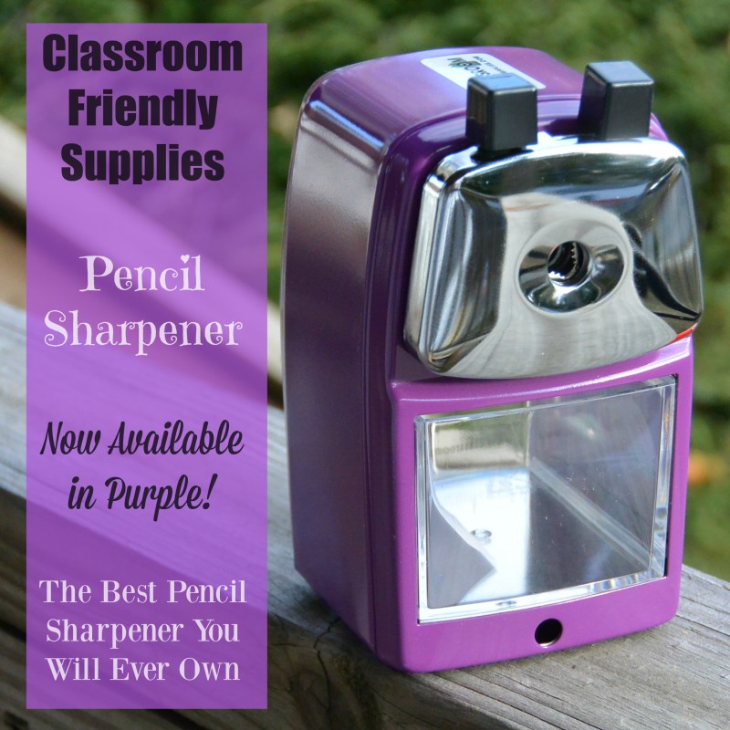 Classroom Friendly Supplies Pencil Sharpener Now In Purple