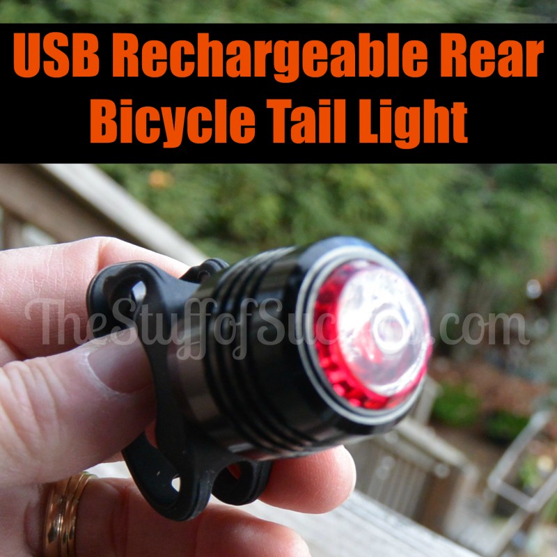 USB Rechargeable Rear Bicycle Tail Light