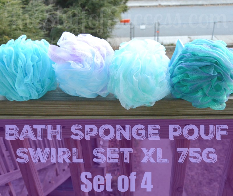 Bath Sponge Pouf Swirl Set XL 75g