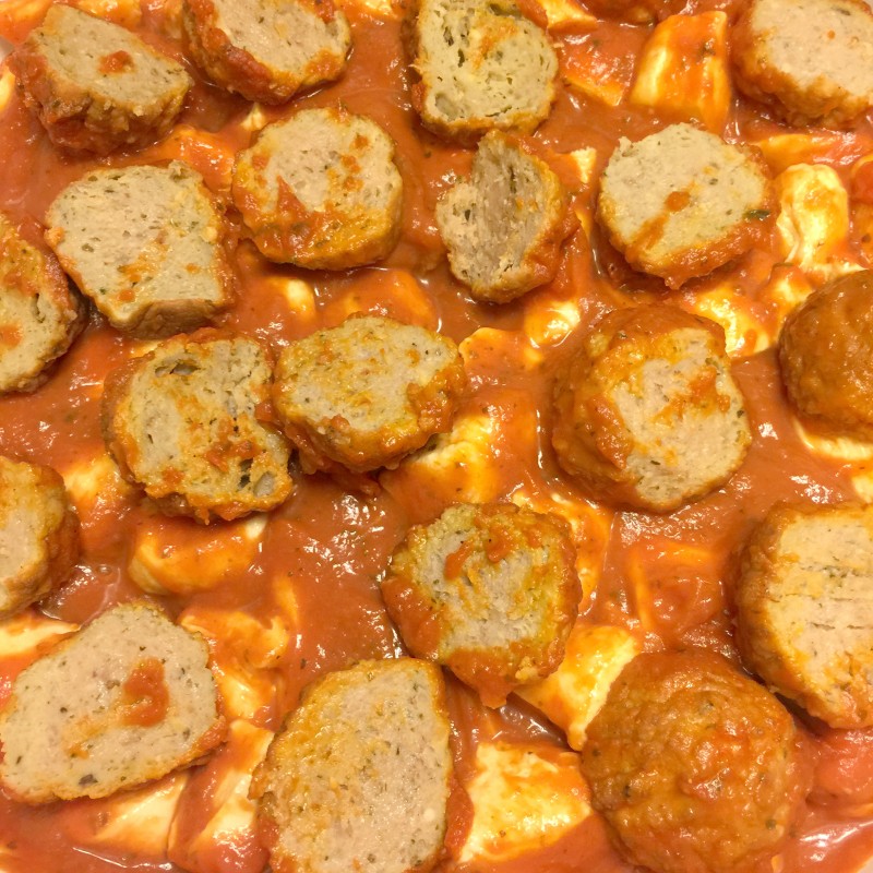 The addition of meatballs