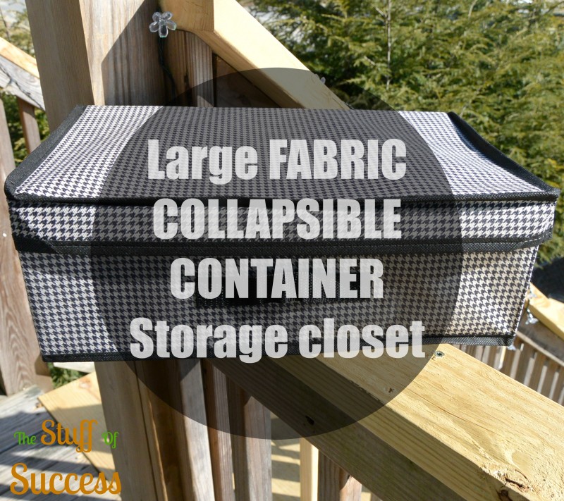 Large FABRIC COLLAPSIBLE CONTAINER Storage closet
