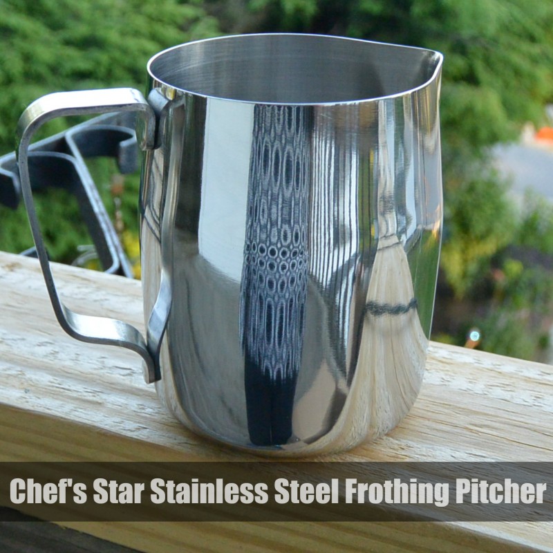 Chef's Star Stainless Steel Frothing Pitcher #frothing
