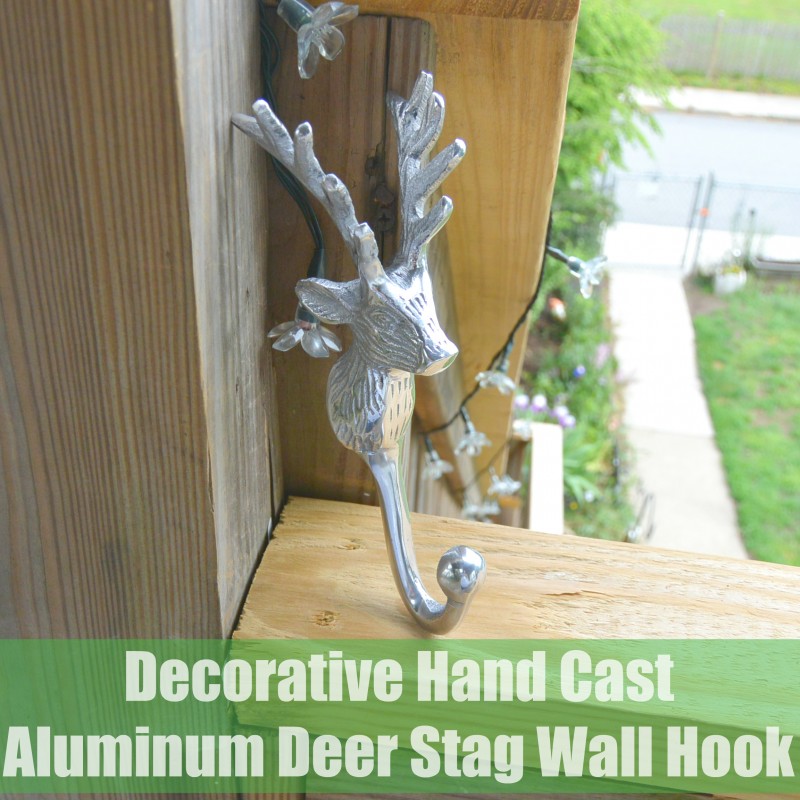 Decorative Hand Cast Aluminum Deer Stag Wall Hook