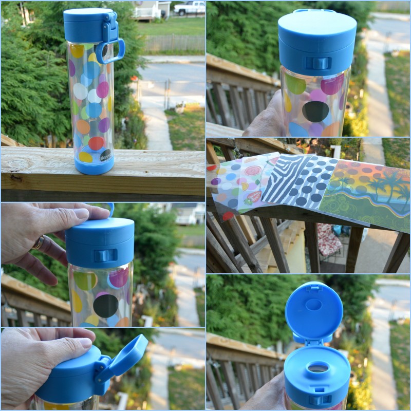 Glasstic Shatterproof Glass Water Bottle With Decorative Inserts!