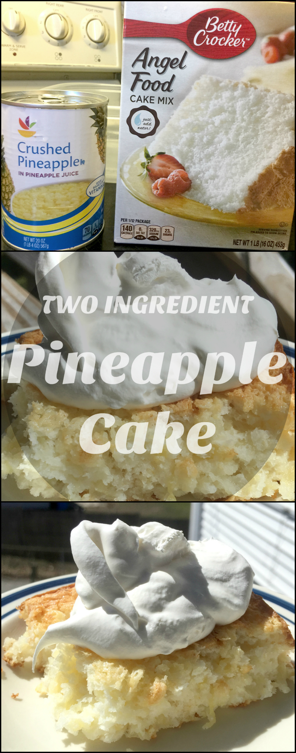 Two Ingredient Pineapple Cake - Delicious and Easy