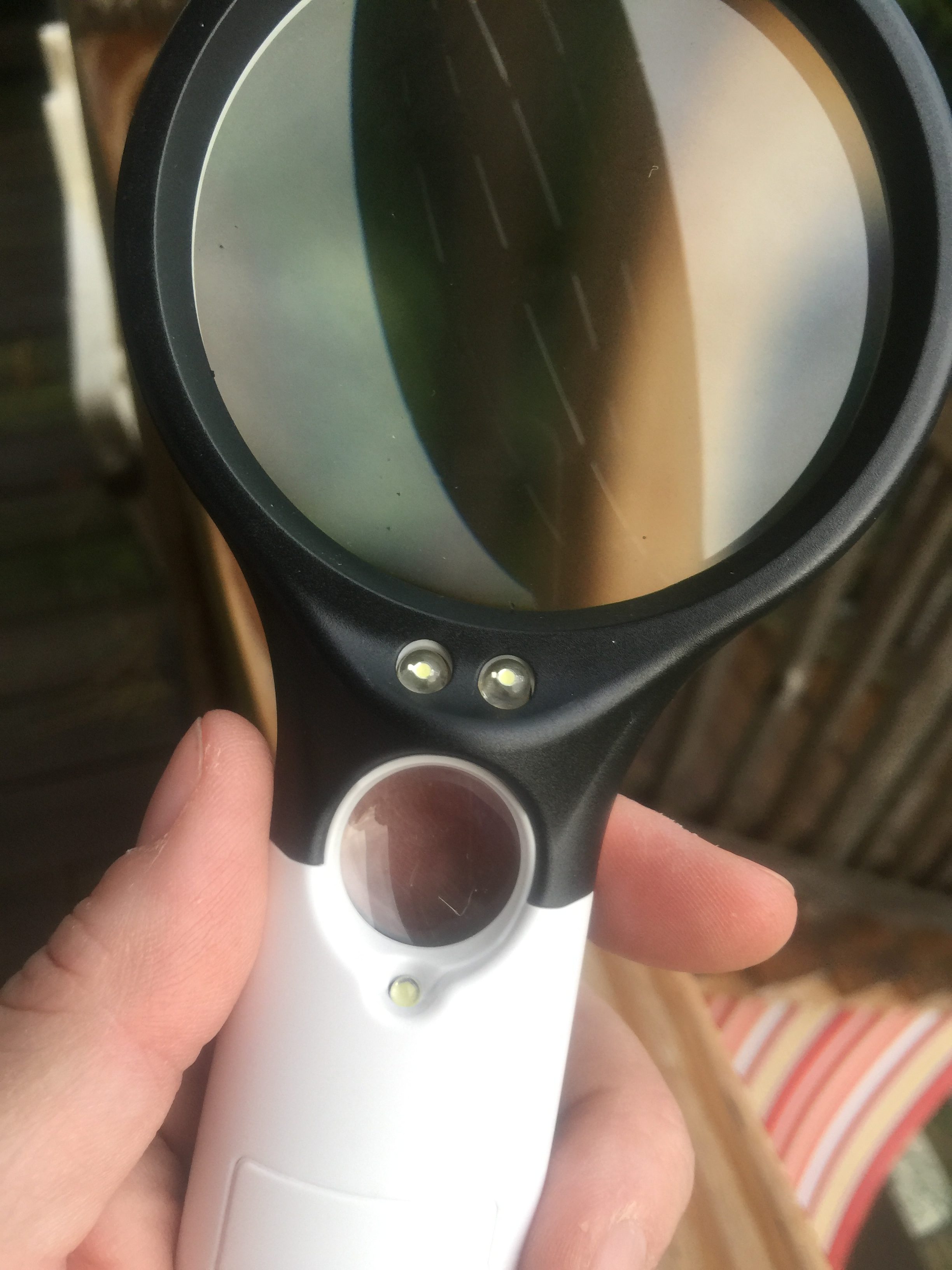 BESTSUN 3X 45X LED Magnifying Glass With 3 Lights - Handheld Illuminated Lens For Reading, Jewelry & Seniors