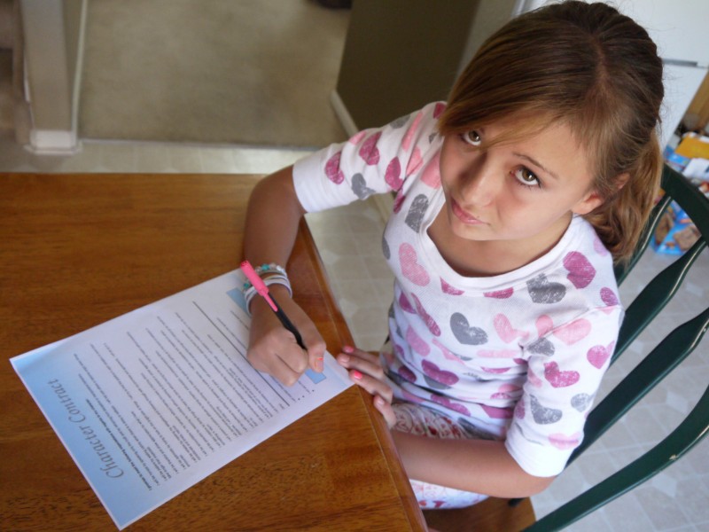 Difficult Teen? Try a Behavior Contract ⋆