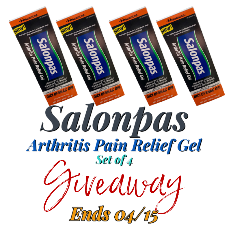 Salonpas Arthritis Pain Relief Gel Giveaway ~ Ends 4/15 #MySillyLittleGang