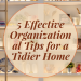 5 Effective Organizational Tips for a Tidier Home