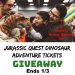 Jurassic Quest Dinosaur Adventure Tickets Giveaway Ends 1/3/22
